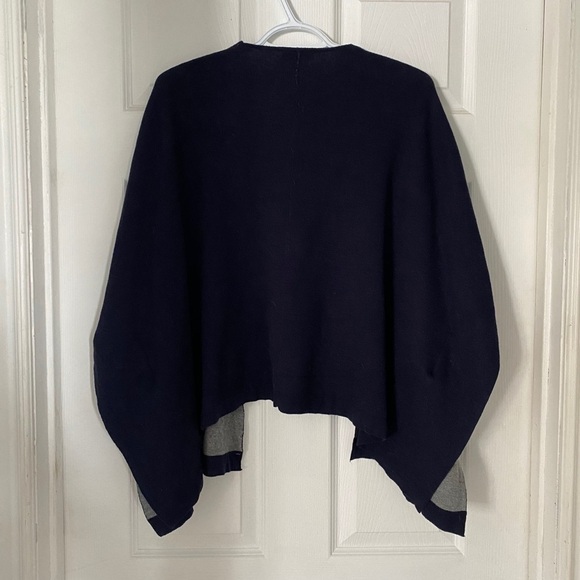 RW&CO Navy Grey Poncho XS/S - Picture 3 of 8